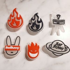 Bad Bunny Shoe Charms Set